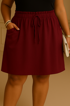 Crimson Comfort Skjørt med snøring 