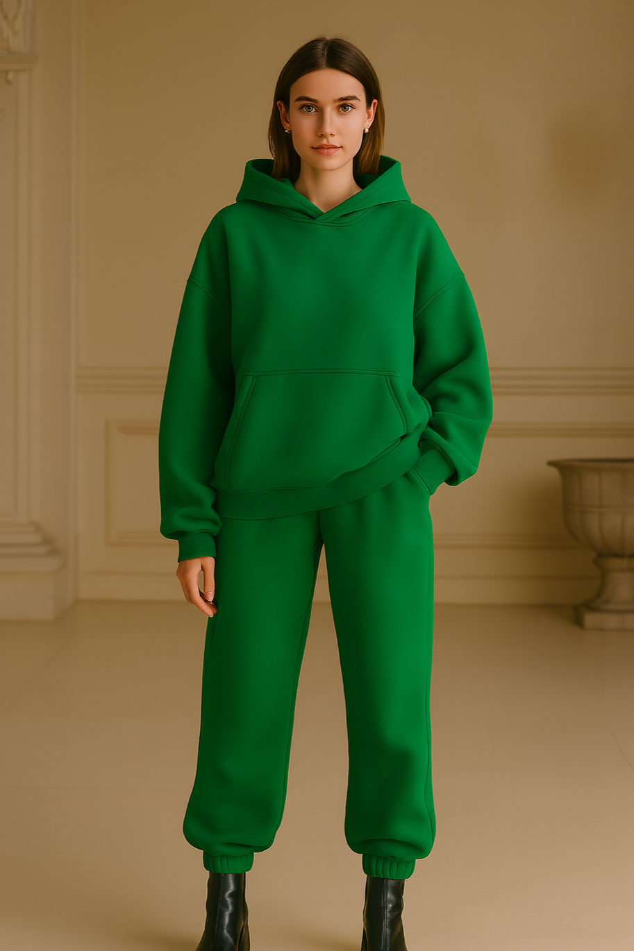 Verdant Vogue Gensersett – Dristig Komfortutgave